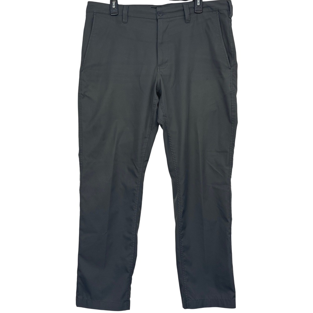 Bluffworks Ascender Chino Pants Mens 36x30 Tailored Charcoal Grey Travel *READ - Picture 1 of 12